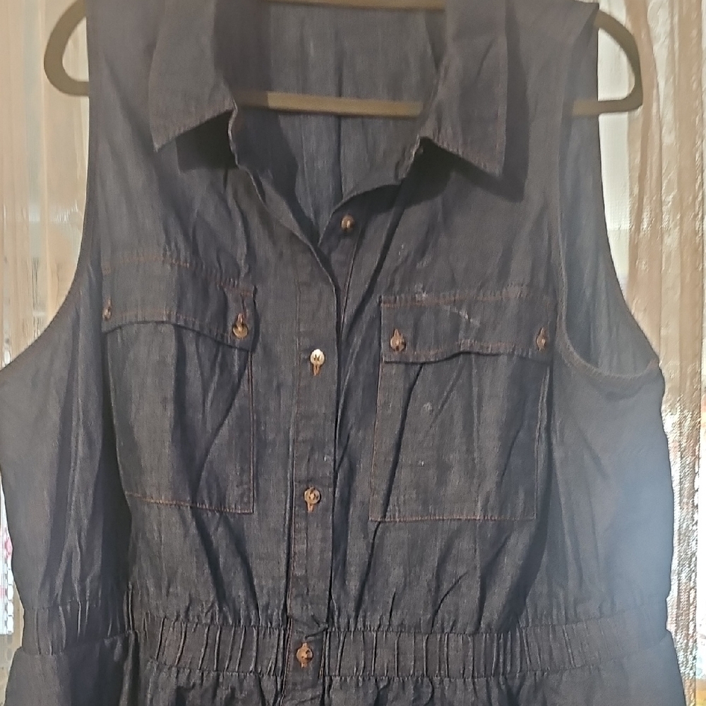 Ava & Viv Blue Denim Top